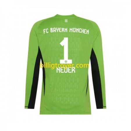 Billige Fotballdrakter FC Bayern München Manuel Neuer 1 Keeper Bortedraktsett 2023/24 Langermet